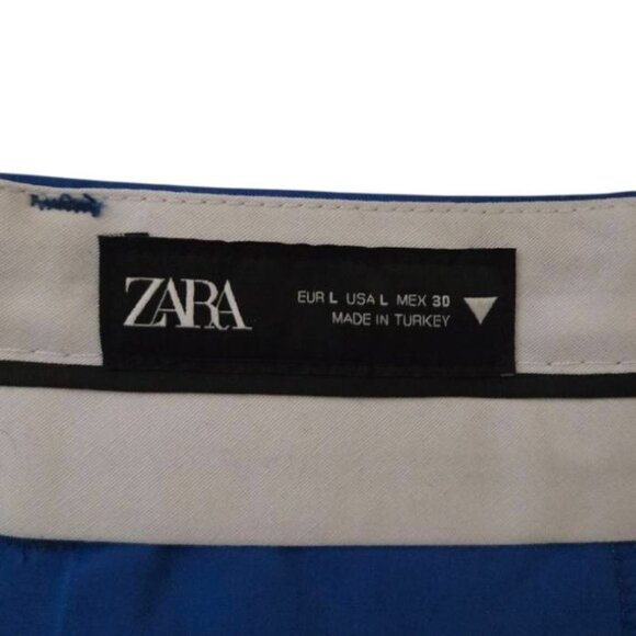 Zara Womens Pleated Wide Leg Pants Large - Picture 4 of 10